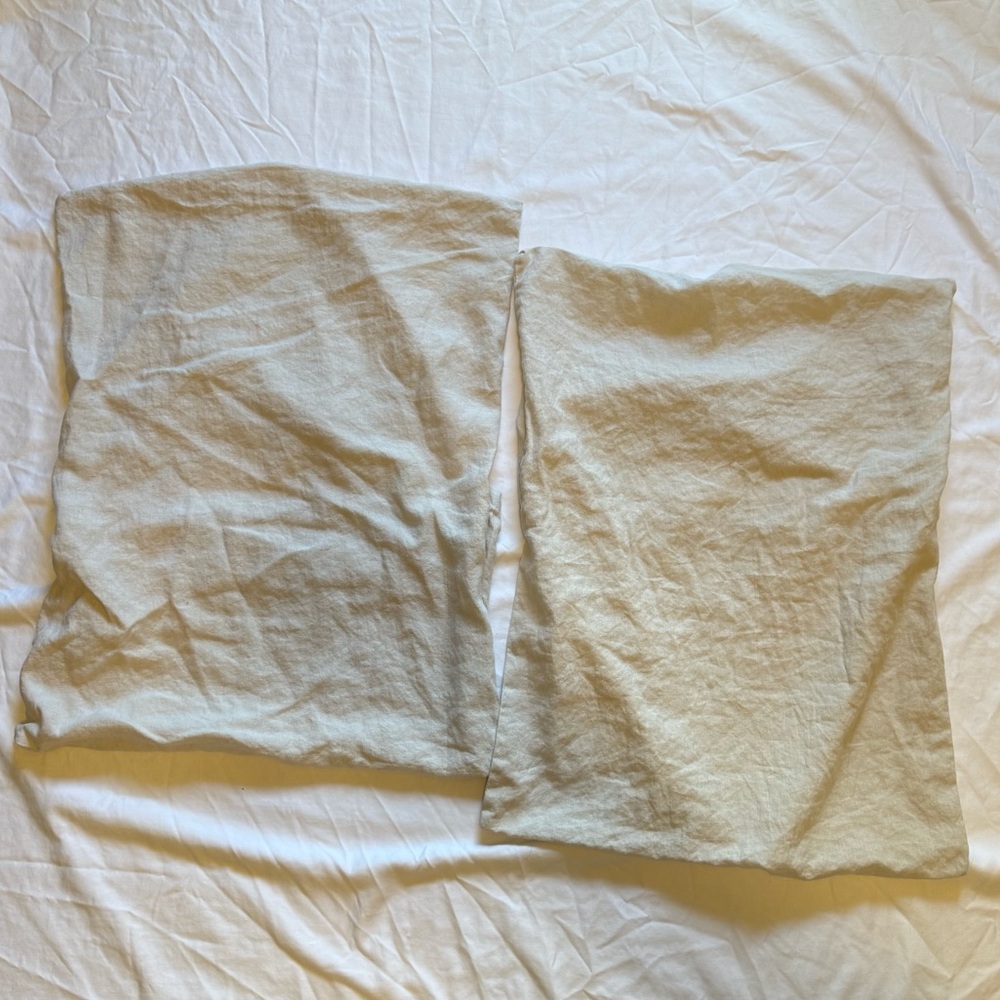 European Linen Duvet Cover Set SAND - Picture 8 of 14